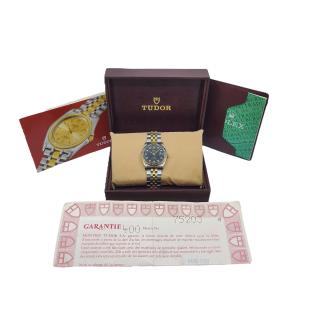 TUDOR ROLEX PRINCE DATE BLACK DIAL DIAMONDS 34MM AUTOMATIQUE