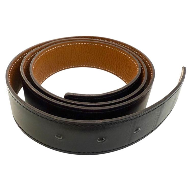 Cuir de Ceinture Réversible Hermes