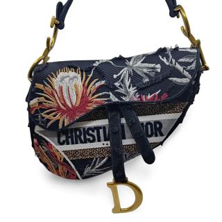 Sac à main Dior Camouflage Flowers Saddle