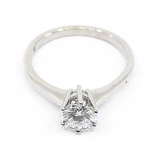 Solitaire Or Gris 18K
