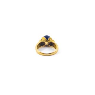Bague Or Jaune 18 Ct et Pierre SODALITE 7.60G ILIAS LALAOUNIS