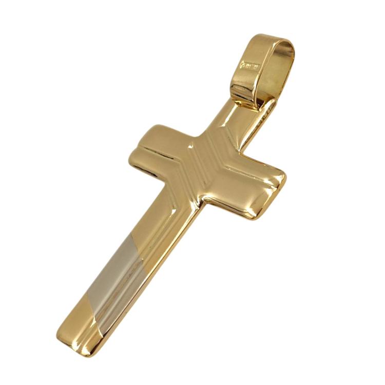 Pendentif Or Jaune&Blanc 18 Ct