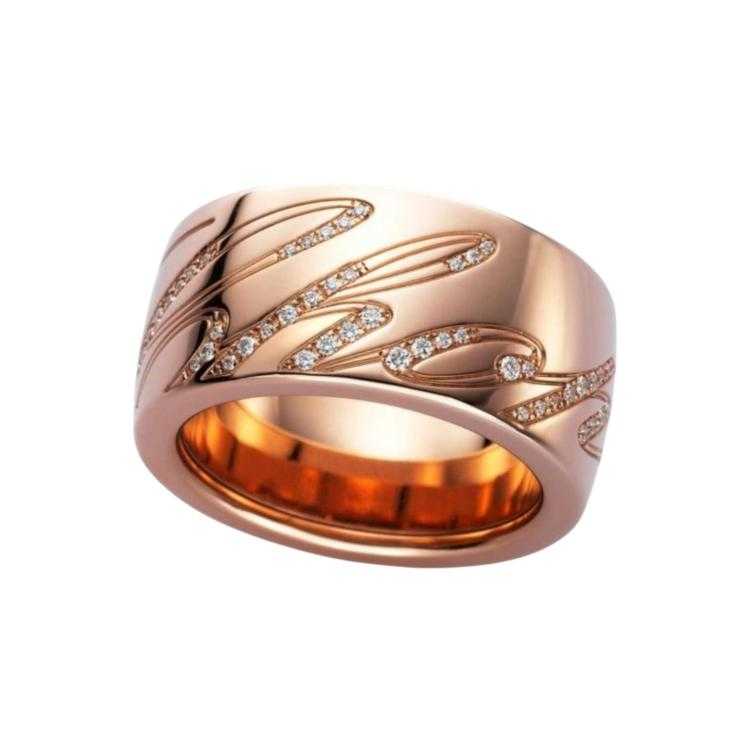 Bague Chopard Or Rose 18 Ct