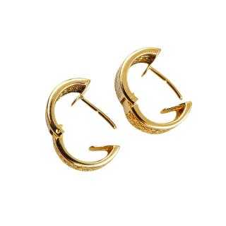 Boucles d'Oreilles Or 18 Ct & Diamants
