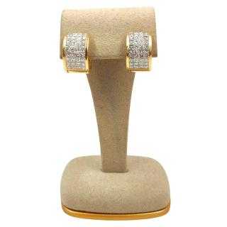 Boucles d'Oreilles Or 18 Ct & Diamants