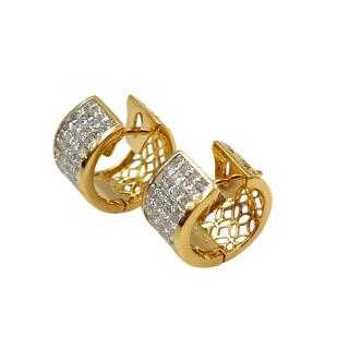 Boucles d'Oreilles Or 18 Ct & Diamants