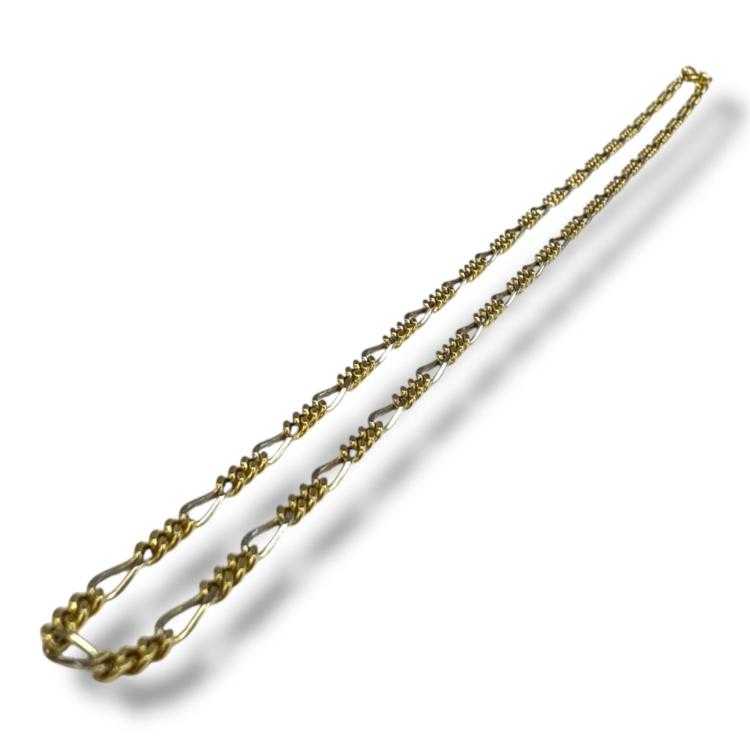Collier Or Jaune & Blanc 18ct