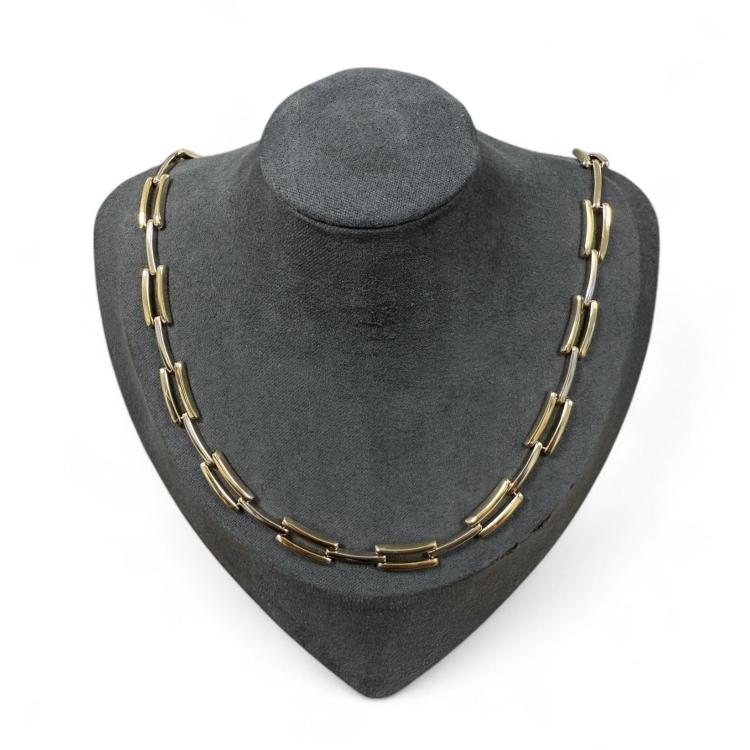 Collier Or jaune et blanc 18ct