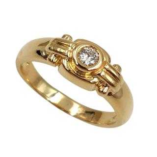 Bague Or Jaune 18 Ct & Diamant