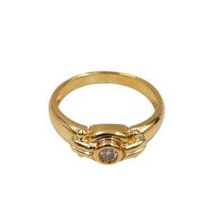 Bague Or Jaune 18 Ct & Diamant