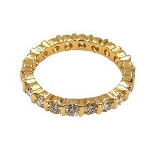 Bague Or Jaune 18 Ct & Diamants