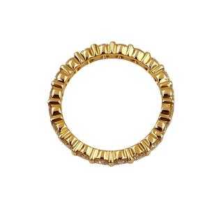 Bague Or Jaune 18 Ct & Diamants