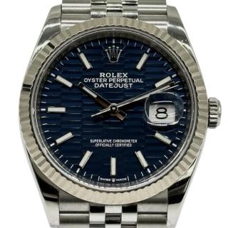 Rolex Datejust Blue Dial Fluted