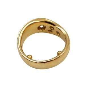 Bague Or Jaune 18 Ct & Diamants