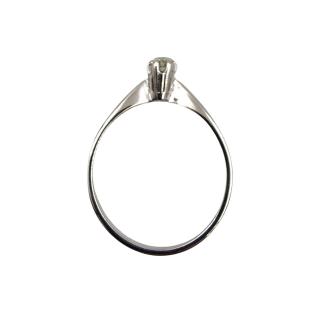 Bague Or Blanc 18 Ct & Diamant