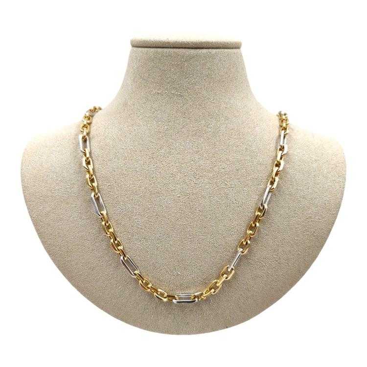 Chaîne Or Jaune&Blanc 18 Ct
