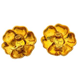 Boucles D'Oreilles Chanel Camelia