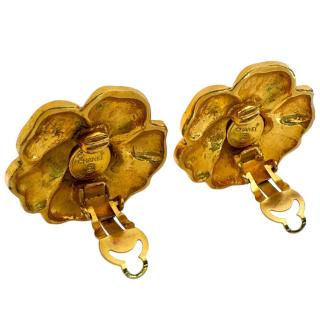 Boucles D'Oreilles Chanel Camelia