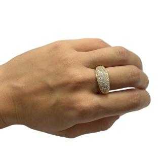 Bague or jaune 18ct avec diamants