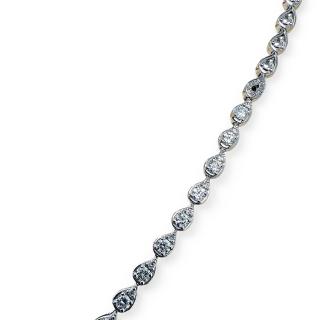 Collier Or blanc 18ct et Diamants