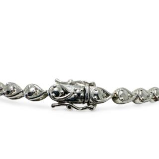 Collier Or blanc 18ct et Diamants