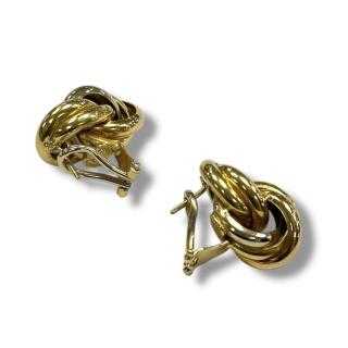 Boucles d'oreilles 3 ors 18ct