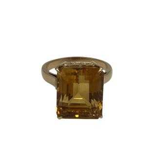 Bague Or Jaune 18cts Citrine