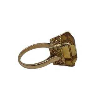 Bague Or Jaune 18cts Citrine