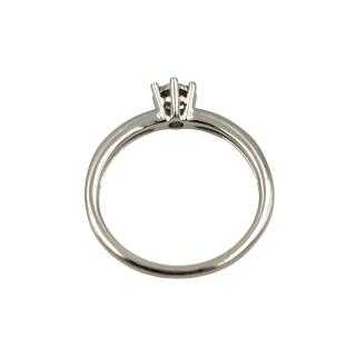 Bague Or Blanc 18 Ct & Diamants