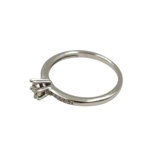 Bague Or Blanc 18 Ct & Diamants