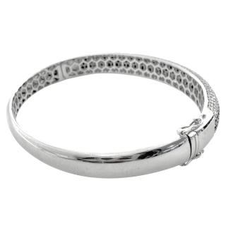 Bracelet Jonc Or 18CT & Diamants Blancs/Noirs