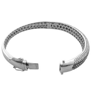 Bracelet Jonc Or 18CT & Diamants Blancs/Noirs