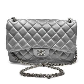 Sac à main Chanel Jumbo silver