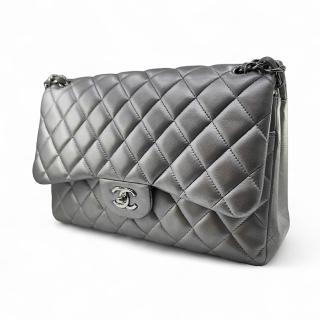 Sac à main Chanel Jumbo silver