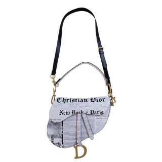 CHRISTIAN DIOR Saddle Bag Newspaper