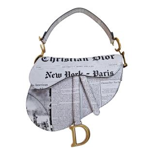 CHRISTIAN DIOR Saddle Bag Newspaper