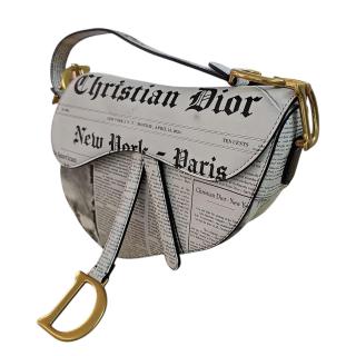 CHRISTIAN DIOR Saddle Bag Newspaper
