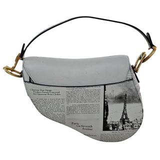 CHRISTIAN DIOR Saddle Bag Newspaper