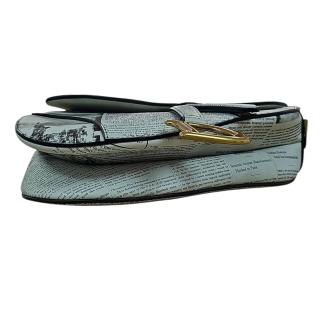 CHRISTIAN DIOR Saddle Bag Newspaper