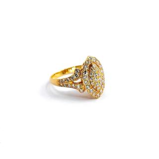 Bague Cartier « Marquise » Or Jaune 18k & Diamants