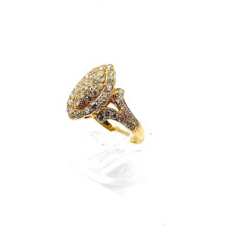 Bague Cartier « Marquise » Or Jaune 18k & Diamants