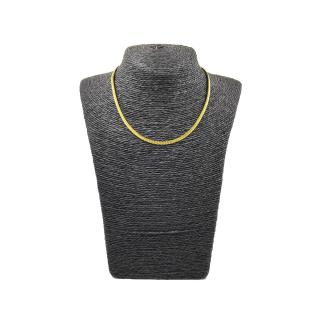 Collier Tour de Cou Or Jaune 18k Maille Serpent
