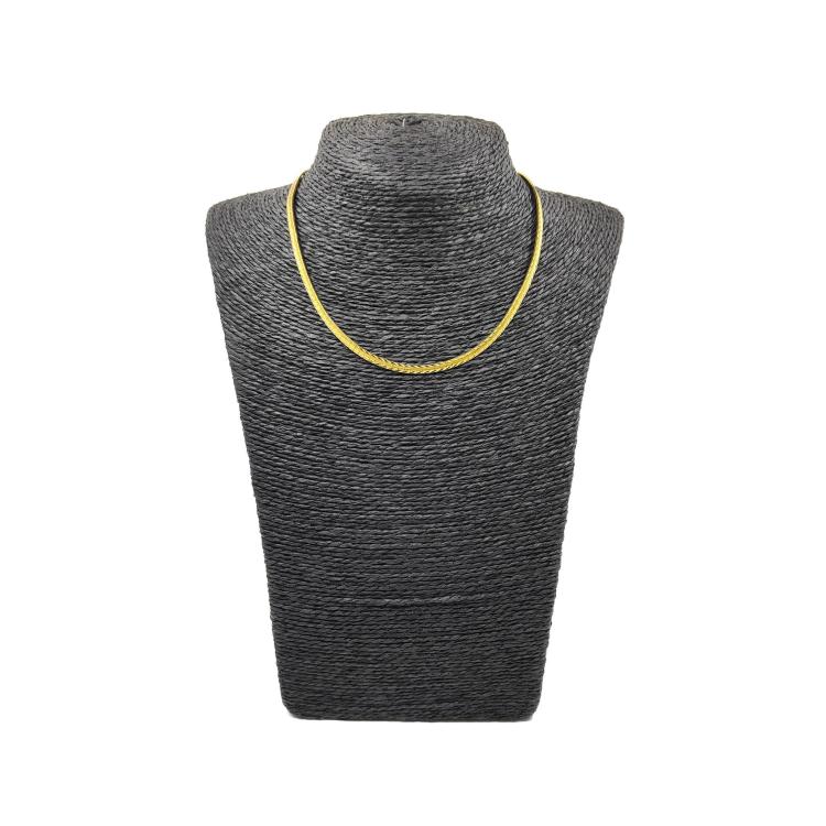Collier Tour de Cou Or Jaune 18k Maille Serpent