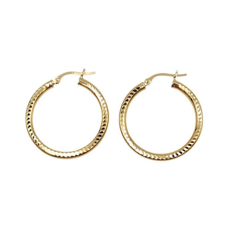 Boucles d'Oreilles Or Jaune 18 Ct