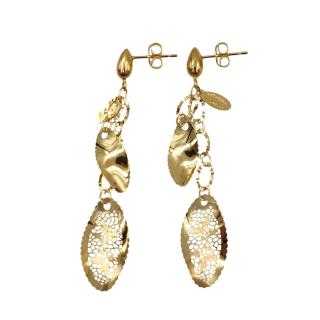 Boucles d'Oreilles Or Jaune 18 Ct