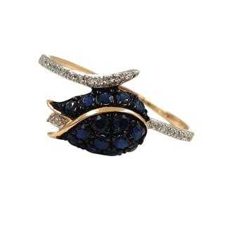 Bague Or 14 Ct & Saphirs
