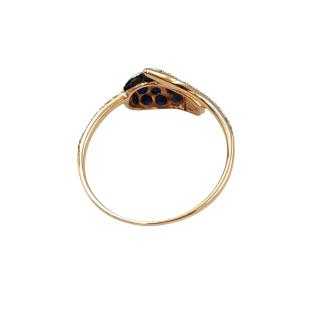 Bague Or 14 Ct & Saphirs