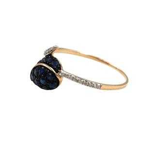 Bague Or 14 Ct & Saphirs