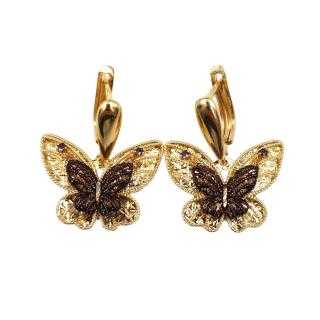 Boucles d'Oreilles Or Jaune 14 Ct