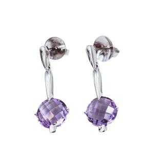 Boucles d'Oreilles Or Blanc 18 Ct